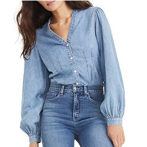 Veronica Beard Sedona Denim Blouse